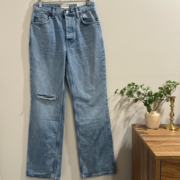 Free People We the Free NWT 26 Holly Bootcut Jeans Button Fly High Rise Casual - Picture 2 of 8